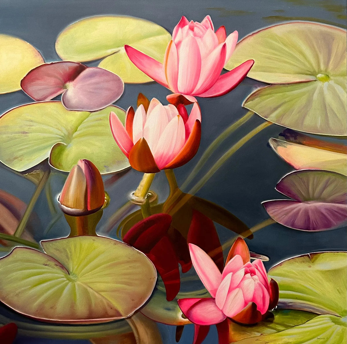 Lilies in the Water Mirror