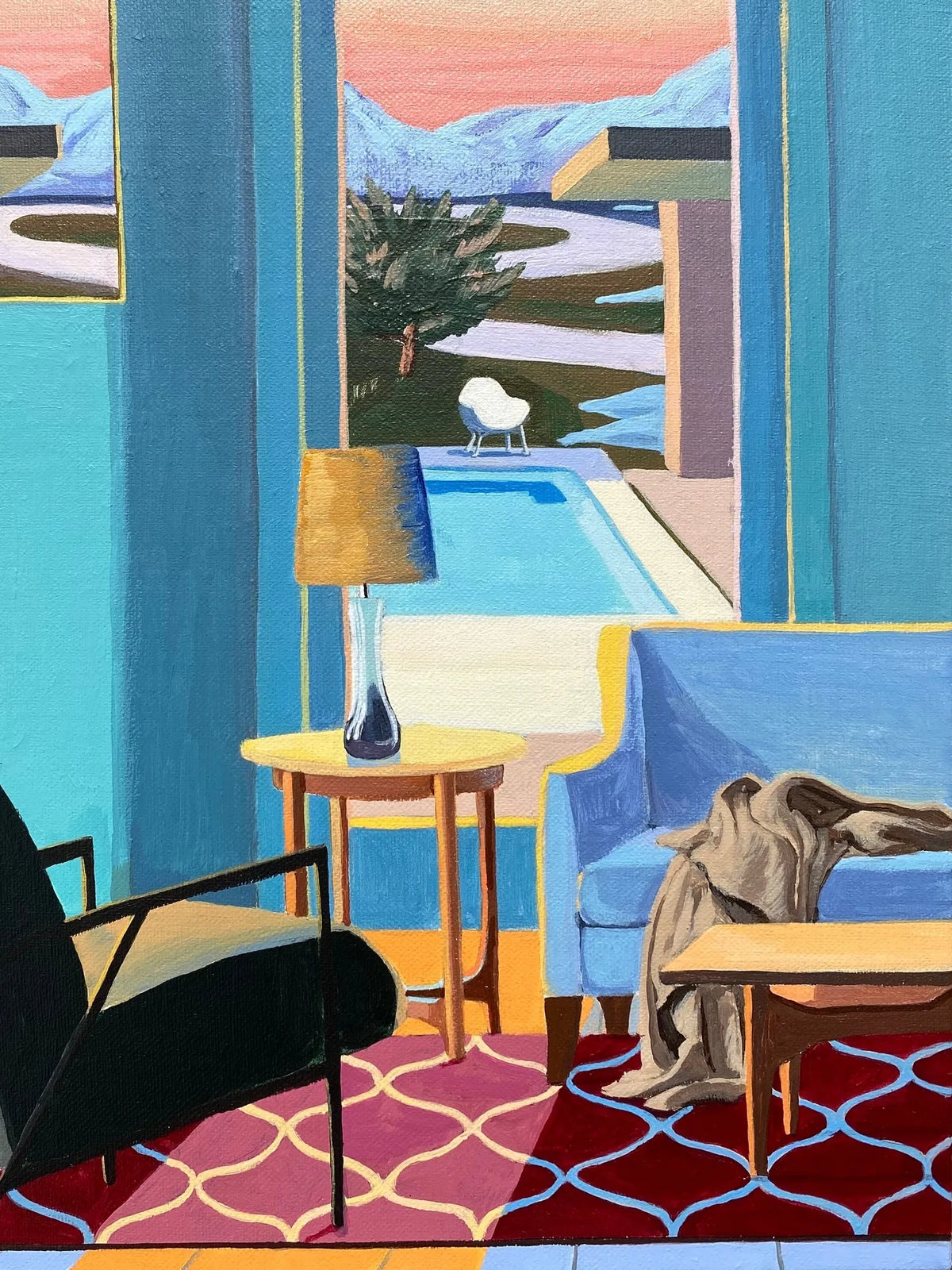 Hockney’s Pool in Winter