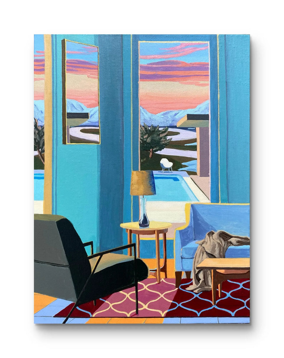 Hockney’s Pool in Winter