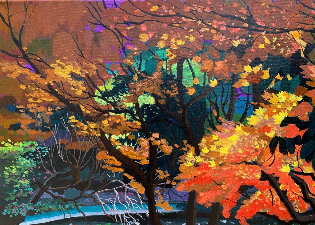 Central Park in Autumn (2024) by Haotian 郝恬 — artwork view 2
