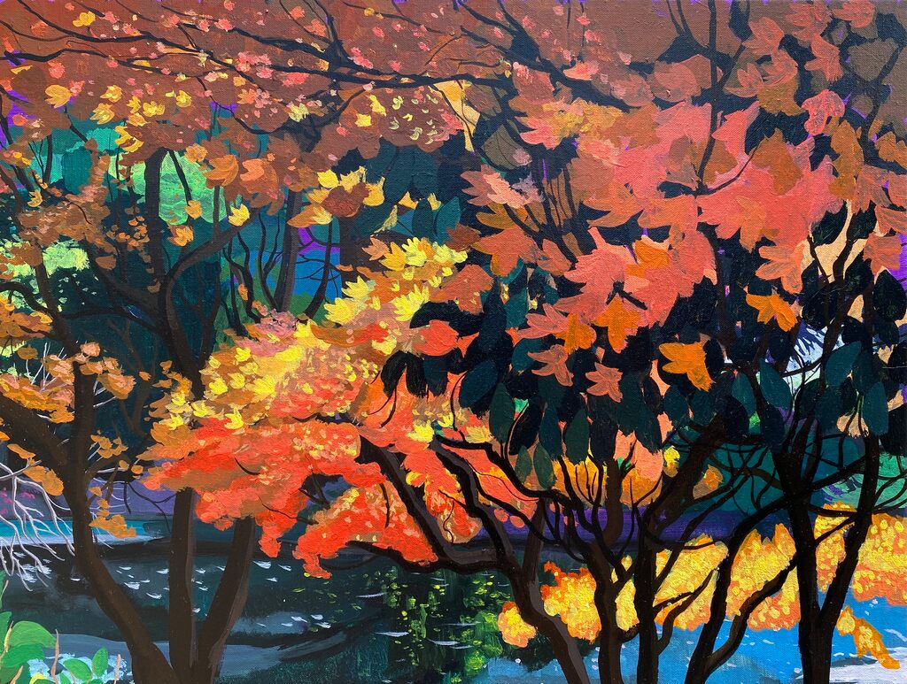 Central Park in Autumn (2024) by Haotian 郝恬 — artwork view 3