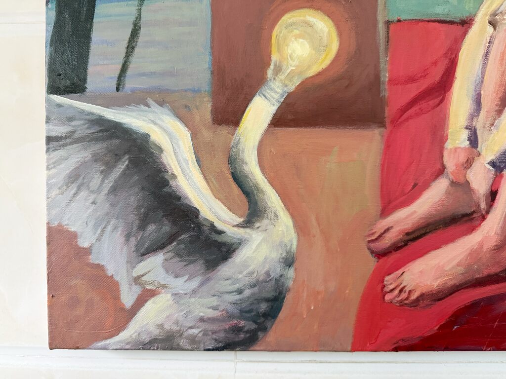 Leda and the Swan (2026) by Tianhao 田浩 — artwork view 3