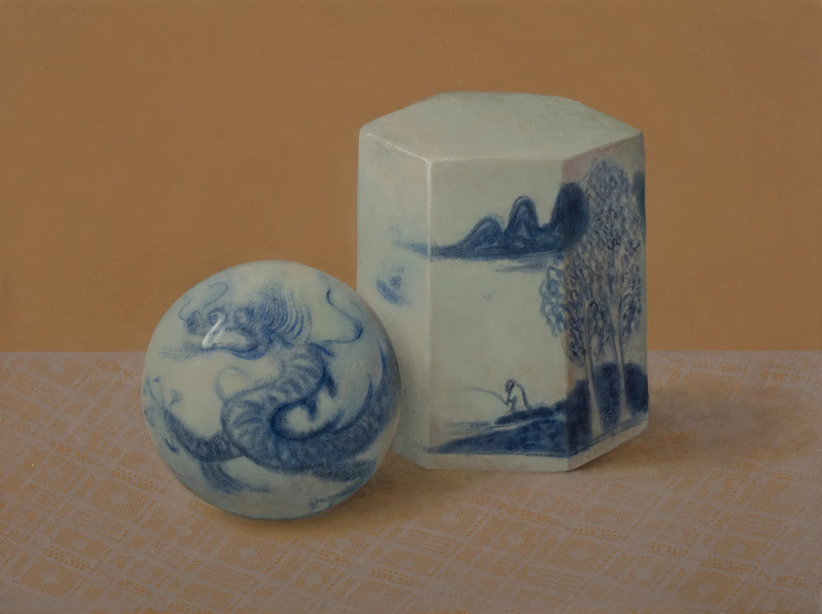 Study Treasures in Blue-and-White Porcelain