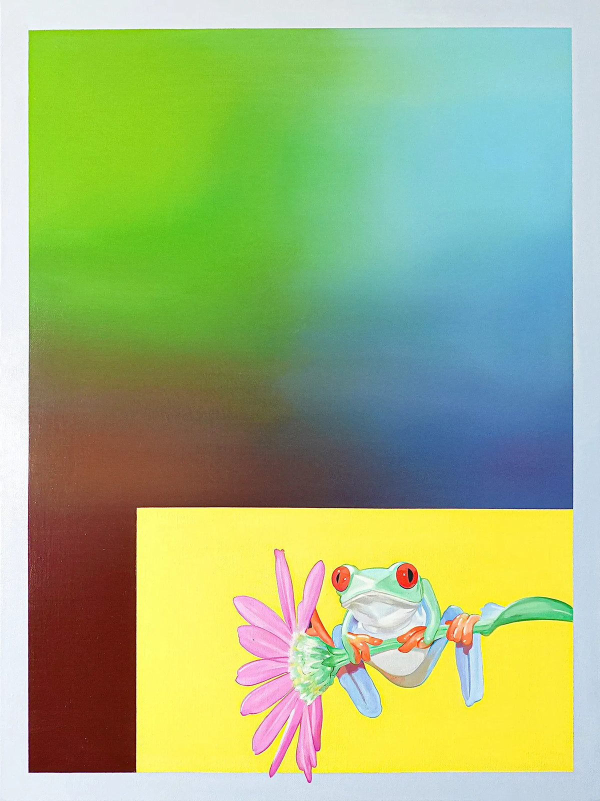 Tree Frog and Flower